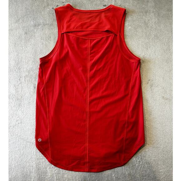 Lululemon Sculpt Tank‎ Top in Carnation Red Sleeveless Workout Shirt Women's 6 - Picture 7 of 9